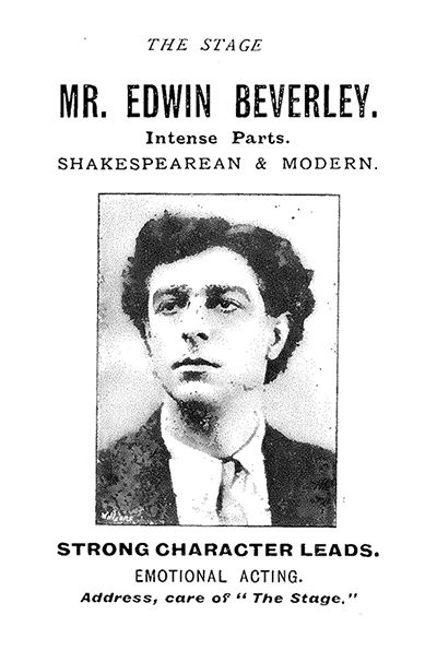 Edwin Beverley, the actor
